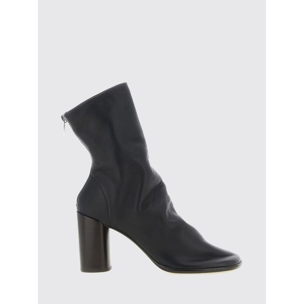 Lemaire Women Lemaire Glove Crinkled-Effect Lamb Leather Boots With High Heel
